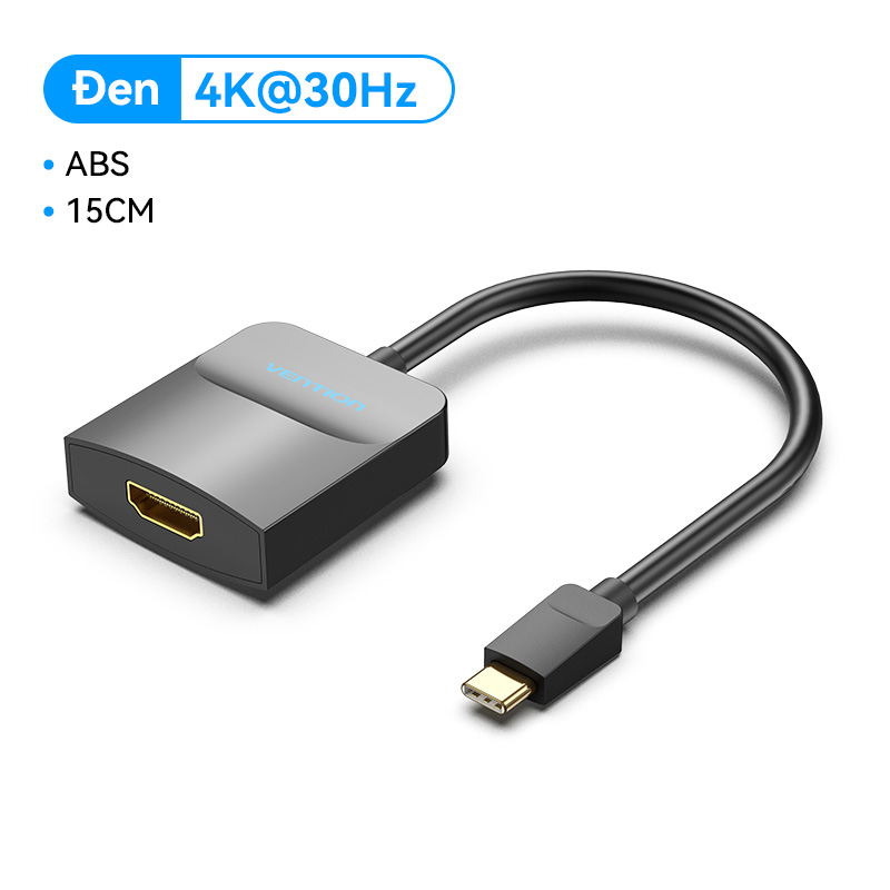 Vention Bộ Chuyển Đổi USB C Sang HDMI Thunderbolt 3 dây Type C Sang HDMI Hỗ Trợ USB 3.1 1080P 4K UHD