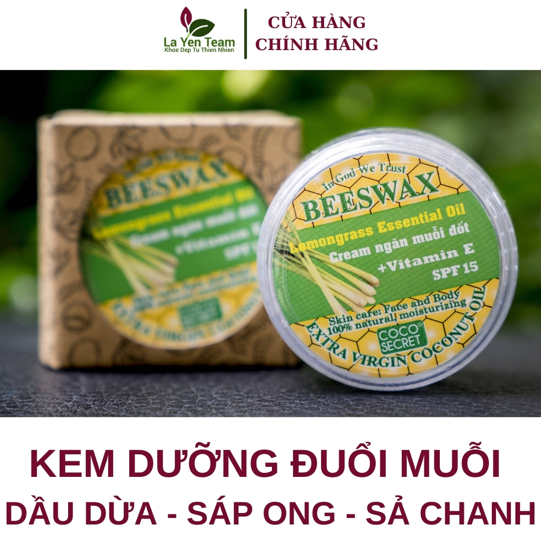 [Hcm]Kem Dưỡng Da Đuổi Muỗi Tinh Dầu Dừa Sáp Ong Tinh Chất Sả Chanh Coco Secret 20G | La Yến Team