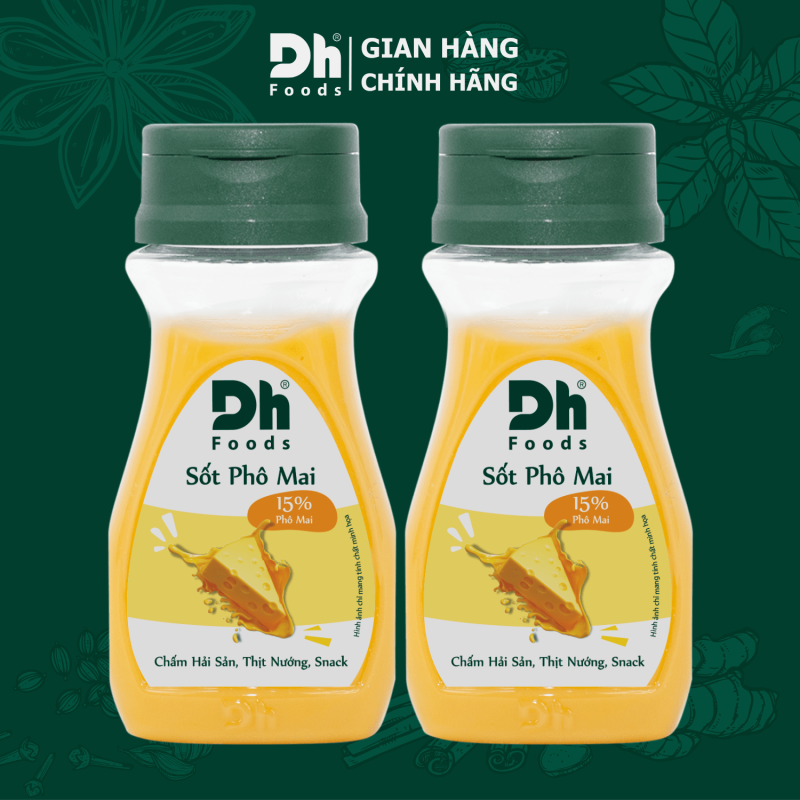 Sốt Phô Mai Dh Foods 100g - gia vị 14% phô mai tươi ăn kèm mỳ Ý khoai tây chiên sốt chấm món nướng và hải sản