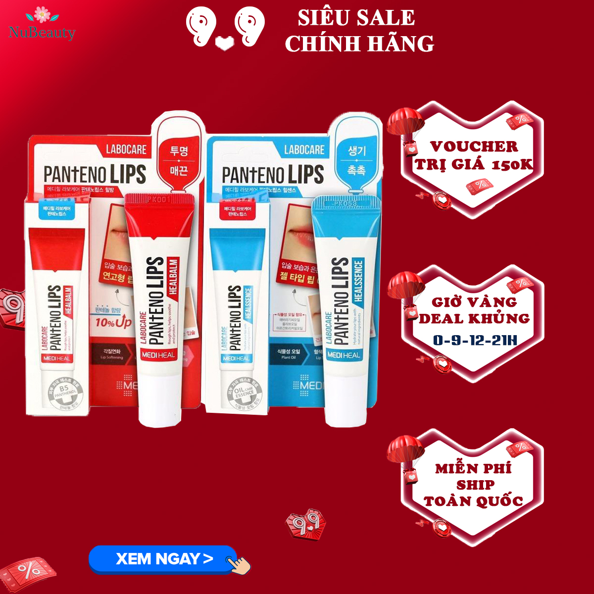 🌺 CHÍNH HÃNG 🌺 Son Dưỡng Môi Ban Ngày Mediheal Labocare Pantenolips Healssence 10ml 🌺 FREE SHIP TOÀN QUỐC 🌺