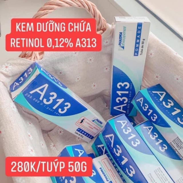 Kem A313 Retinol Đặc Ngan Mụn Thâm Tái Tạo Da Chất Lượng Đảm Bảo An Toàn Đến Sức Khỏe Người Sử