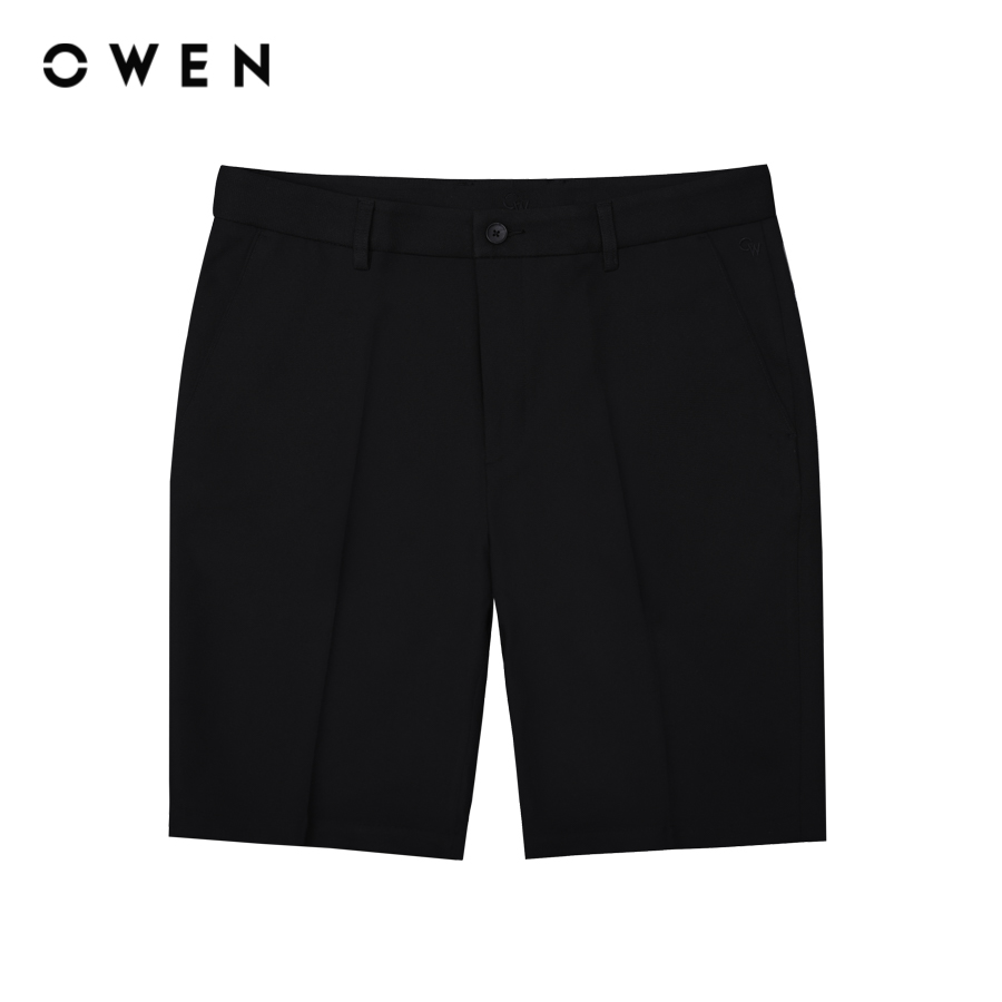 OWEN - Quần short Trendy SV242435 màu Đen chất liệu Polyester Nano