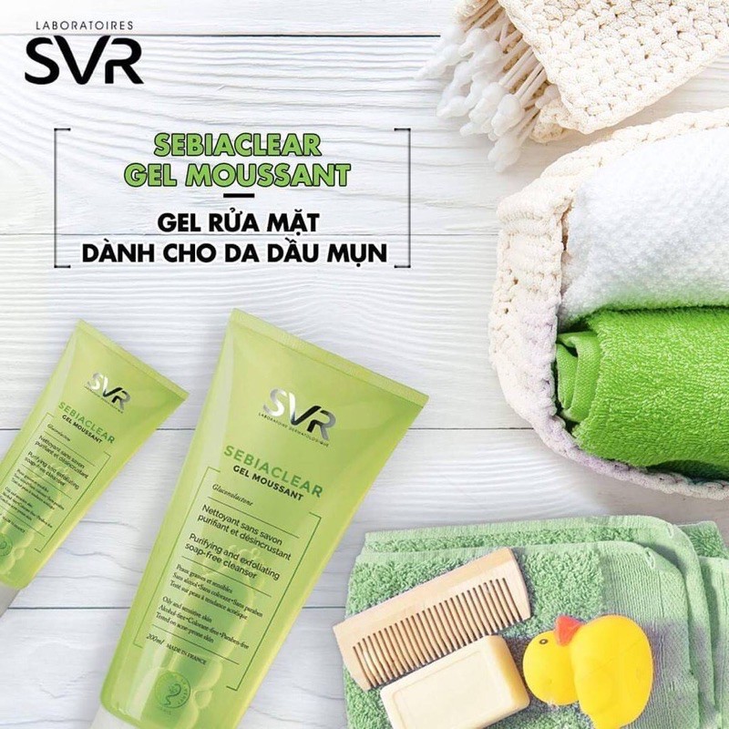 [Hcm](Skin House) Sữa Rửa Mặt Da Mụn Svr Chính Hãng