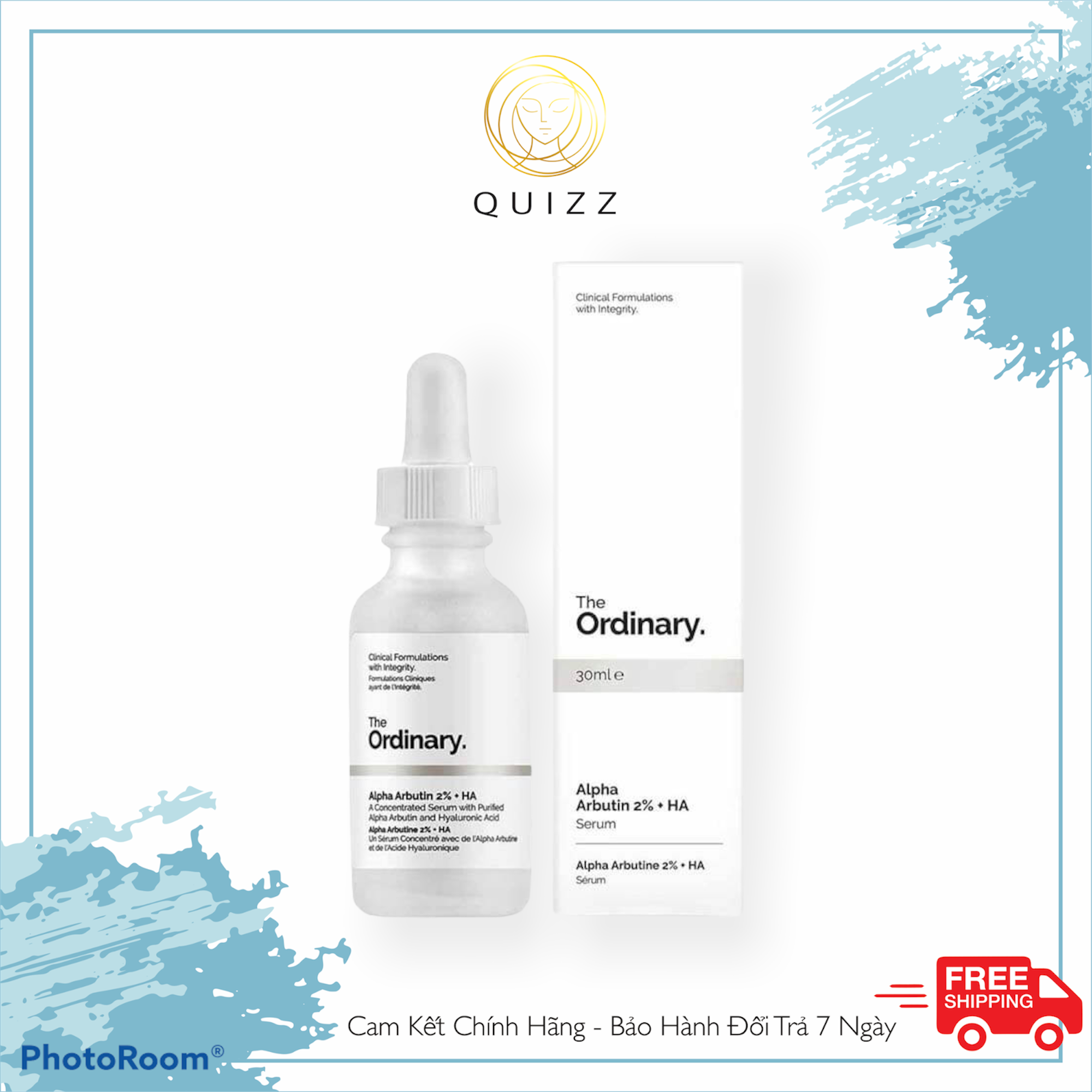 Serum Dưỡng Da Alpha Arbutin 2% + Ha - The Ordinary 30Ml_Quizz Cosmetics