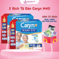 Combo 2 Bịch Tã Dán Caryn Siêu Thấm Size M40 - Gói Lớn Tiết Kiệm Dành Cho Người Hạn Chế Khả Năng Đi Lại - Kho Bỉm Thanh Ngân