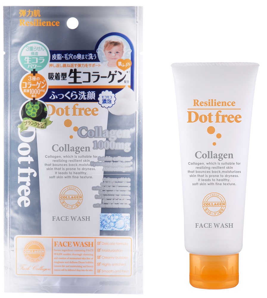 Sữa rửa mặt Collagen tươi DotFree Face Wash Dưỡng trắng da 100g - Nhật Bản