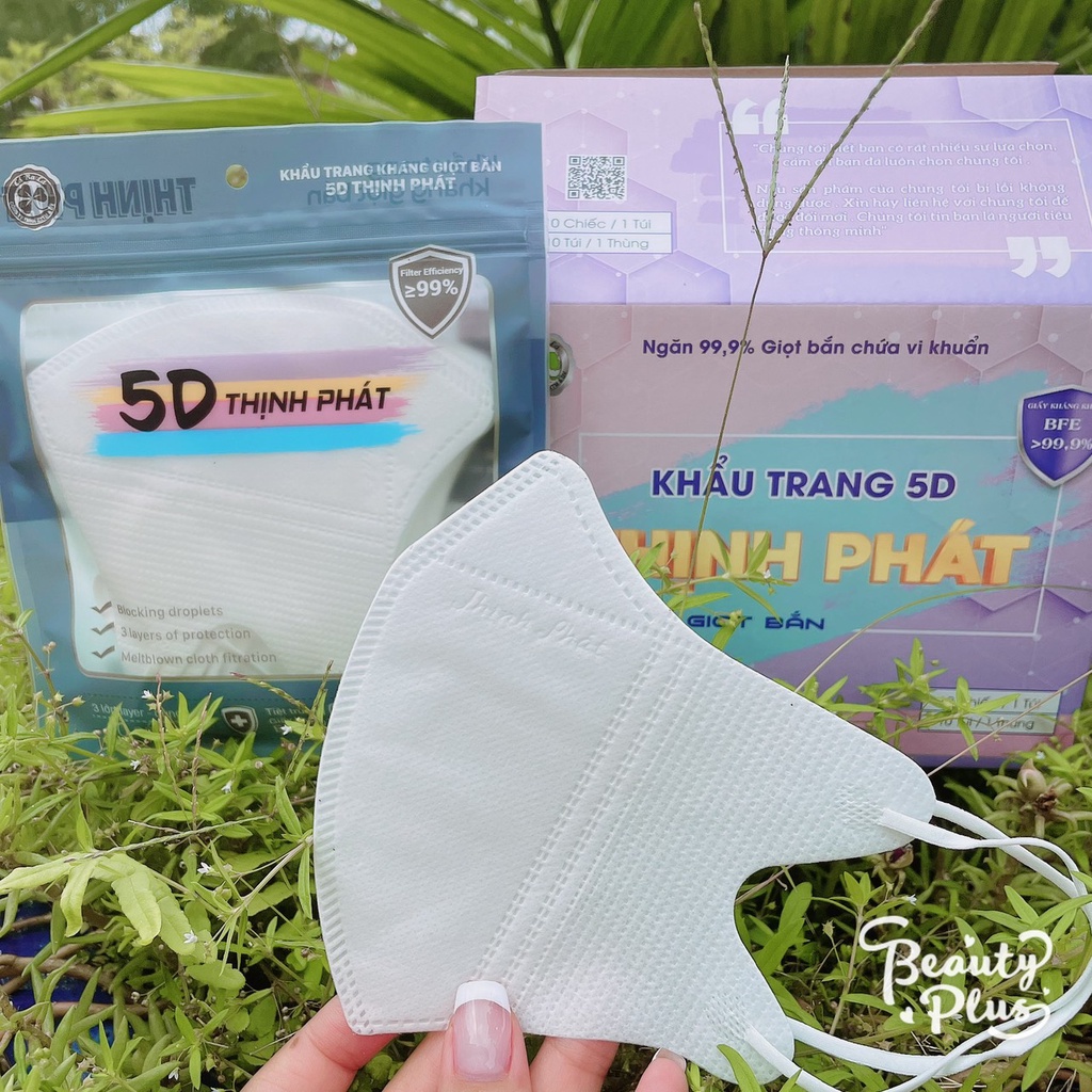 combo 200 chiếc khẩu trang 5d Thịnh Phát