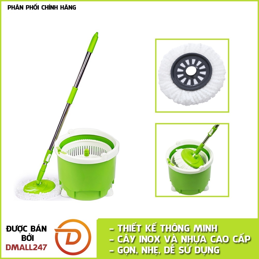 Bộ lau nhà 360 độ nhỏ gọn cao cấp Scotch-Brite 3M BLN-360 - Dmall247 vệ sinh chăm sóc nhà cửa chuyên