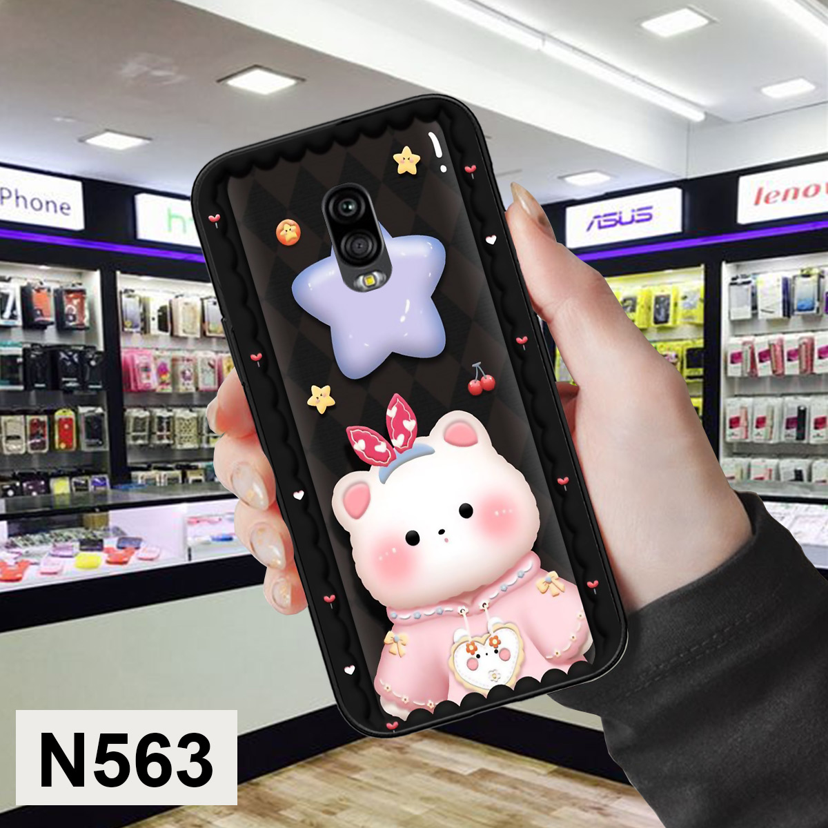 Ốp Samsung J7 Plus / J7 pro / J7+ in hình gấu 3D sêu dễ thương cute
