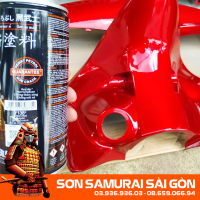 Sơn SAMURAI Y138* MÀU ĐỎ CANDY chính hãng - Sơn phun xe máy KUROBUSHI/ SAMURAI SÀI GÒN