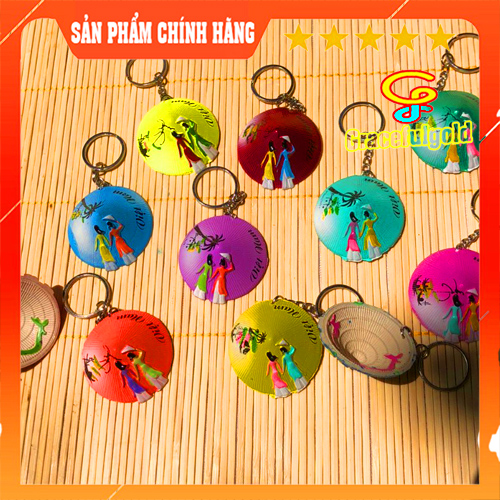 Quà lưu niệm móc khoá nón lá Việt Nam