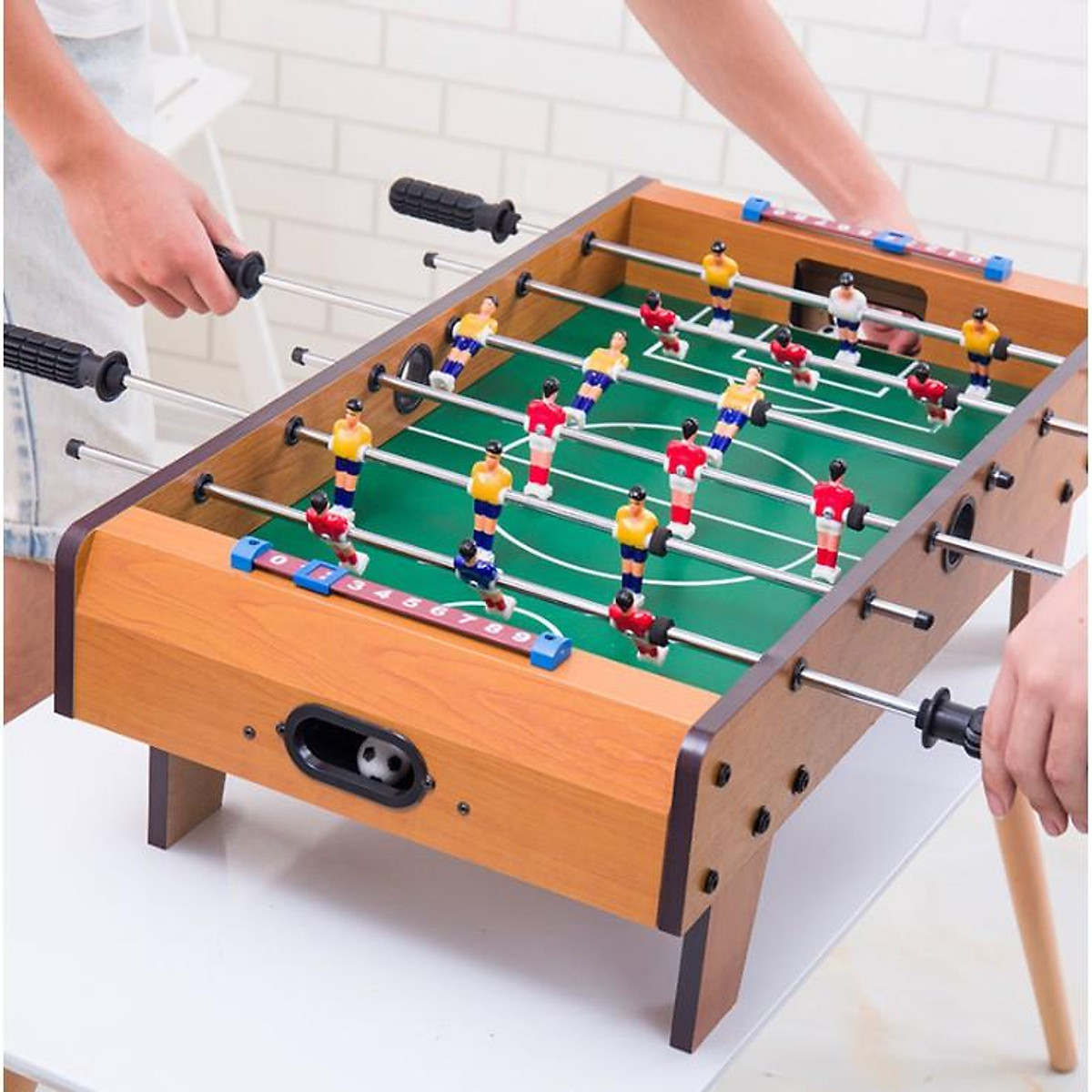 Bàn bi lắc 6 bàn đánh Tabletop Foosball kích thước 50*25*15.5cm Bộ bi lắc kèm 2 bóng - trò chơi bi l