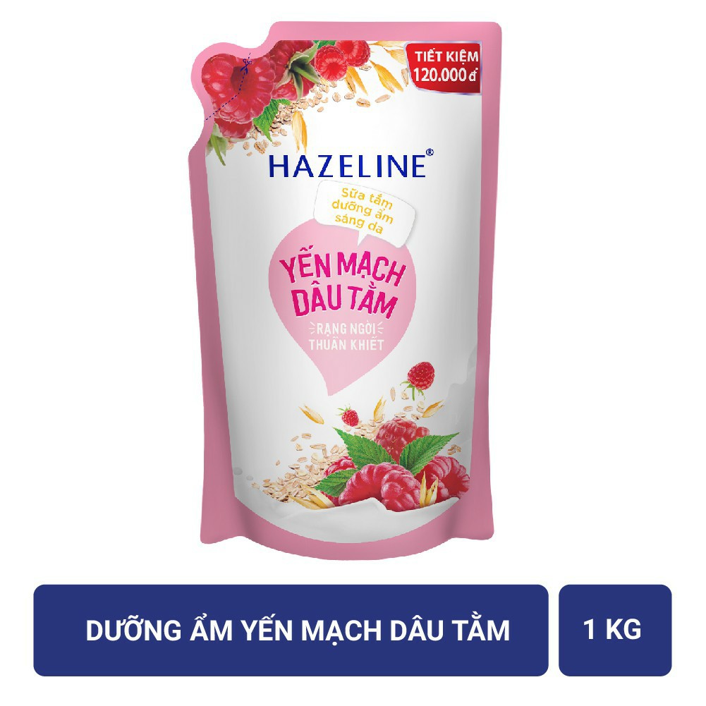 [HCM]Sữa tắm dưỡng da Hazeline 1000g (Túi)