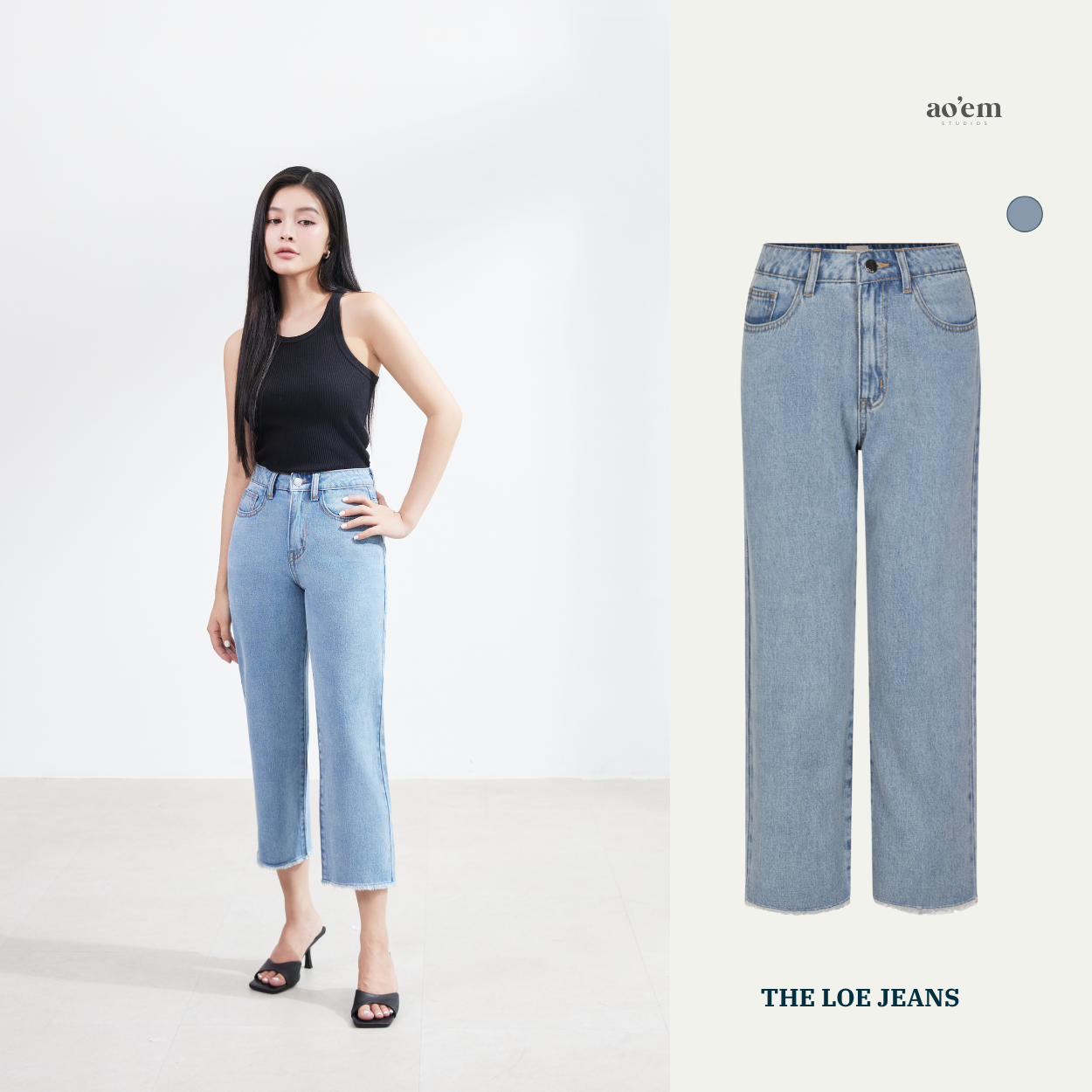 AOEM STUDIOS | THE LUNG JEANS - QUẦN JEANS LỬNG THỜI THƯỢNG