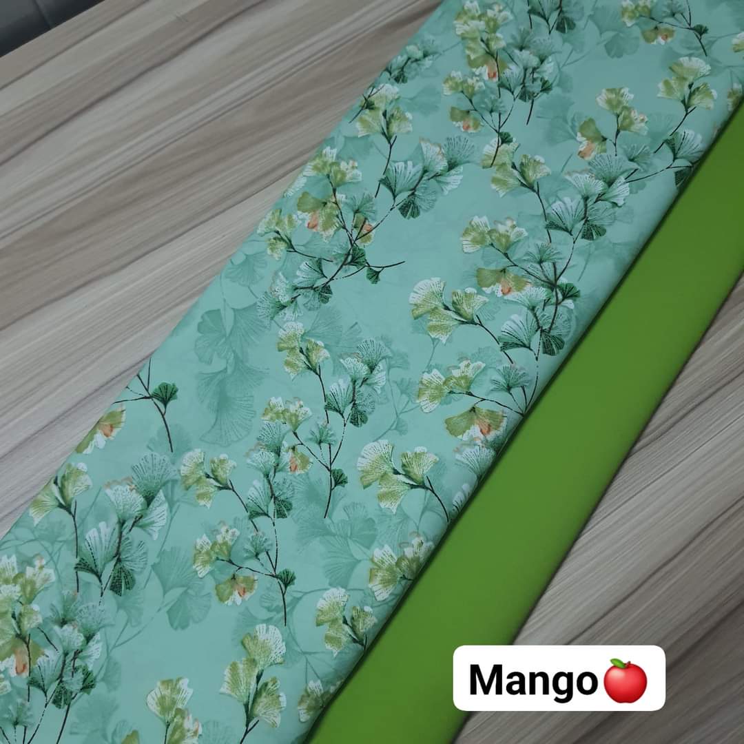 Vải lụa mango Mã C7 khổ vải 1m5 vải may váy đầm áo dài bộ sơ mi