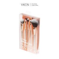 Bộ 5 Cọ Trang Điểm Cơ Bản VACOSI SC04 Lông cọ Cao Cấp Công Nghệ Bouncy Ultimate SC04