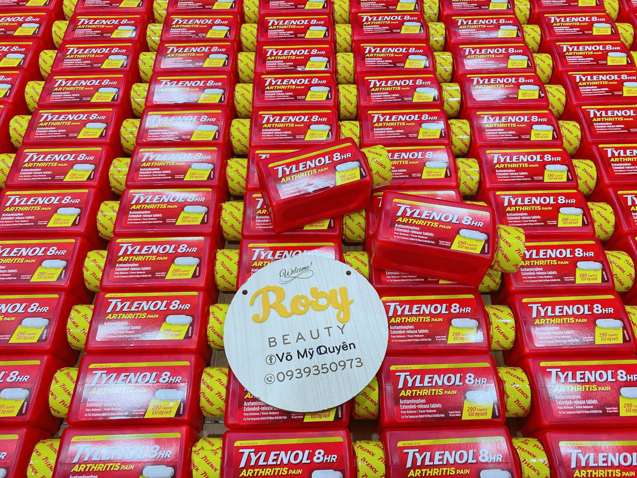 TYLENOL 8HR arthritis pain 650mg 290 Viên- Hàng Mỹ