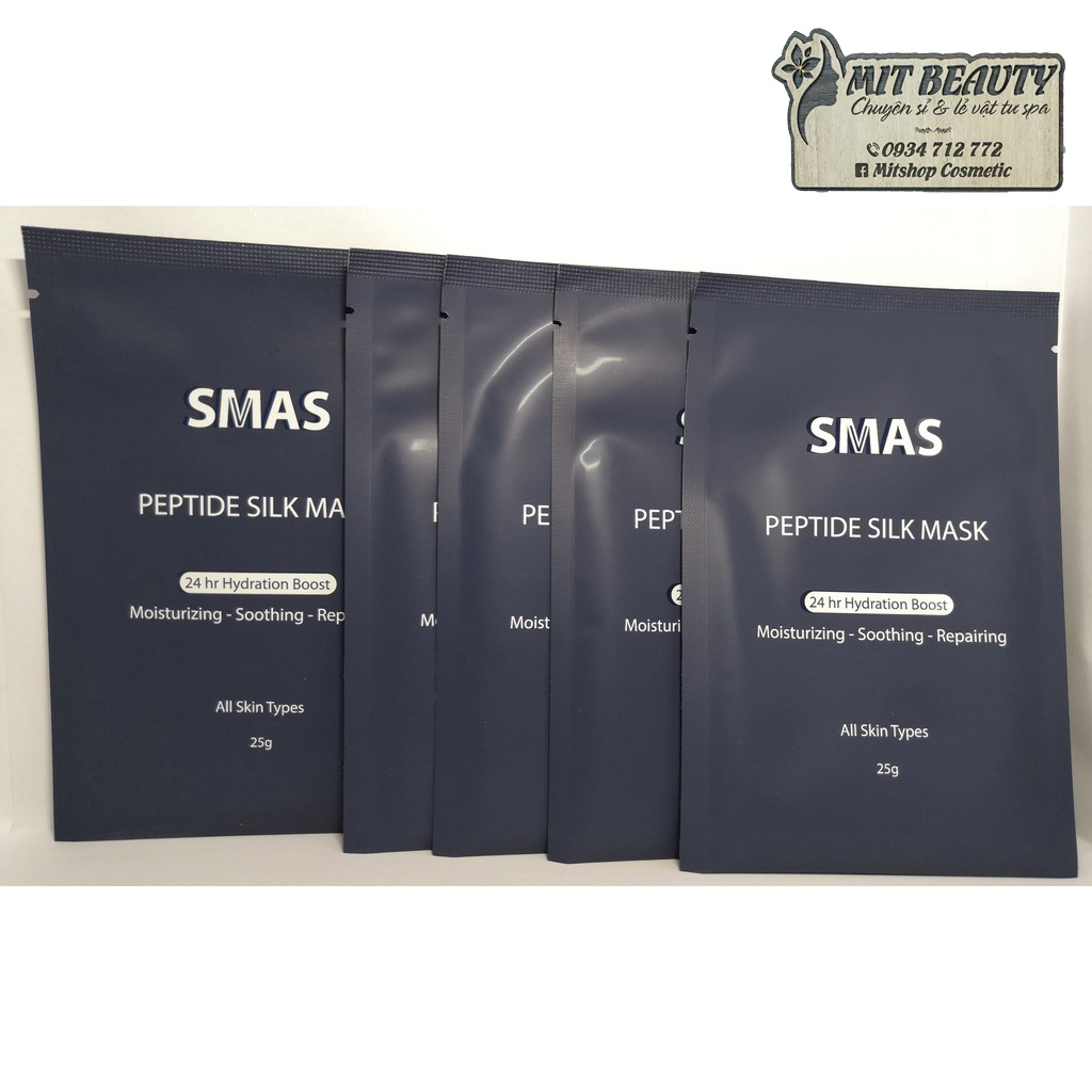 [HCM]Mặt Nạ Dưỡng Và Phục Hồi Da SMAS Peptide Silk Mask Nhật Bản date mới