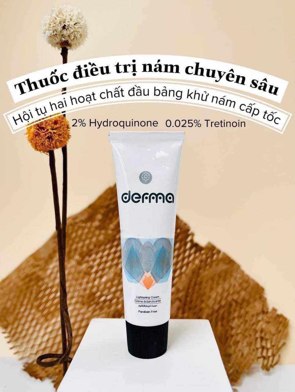 Kem Derma Lightening Cream Giúp Làm Sáng Đều Màu Da Ngăn Ngừa Sản Sinh Sắc Tố Và Làm Mờ Nám 30g