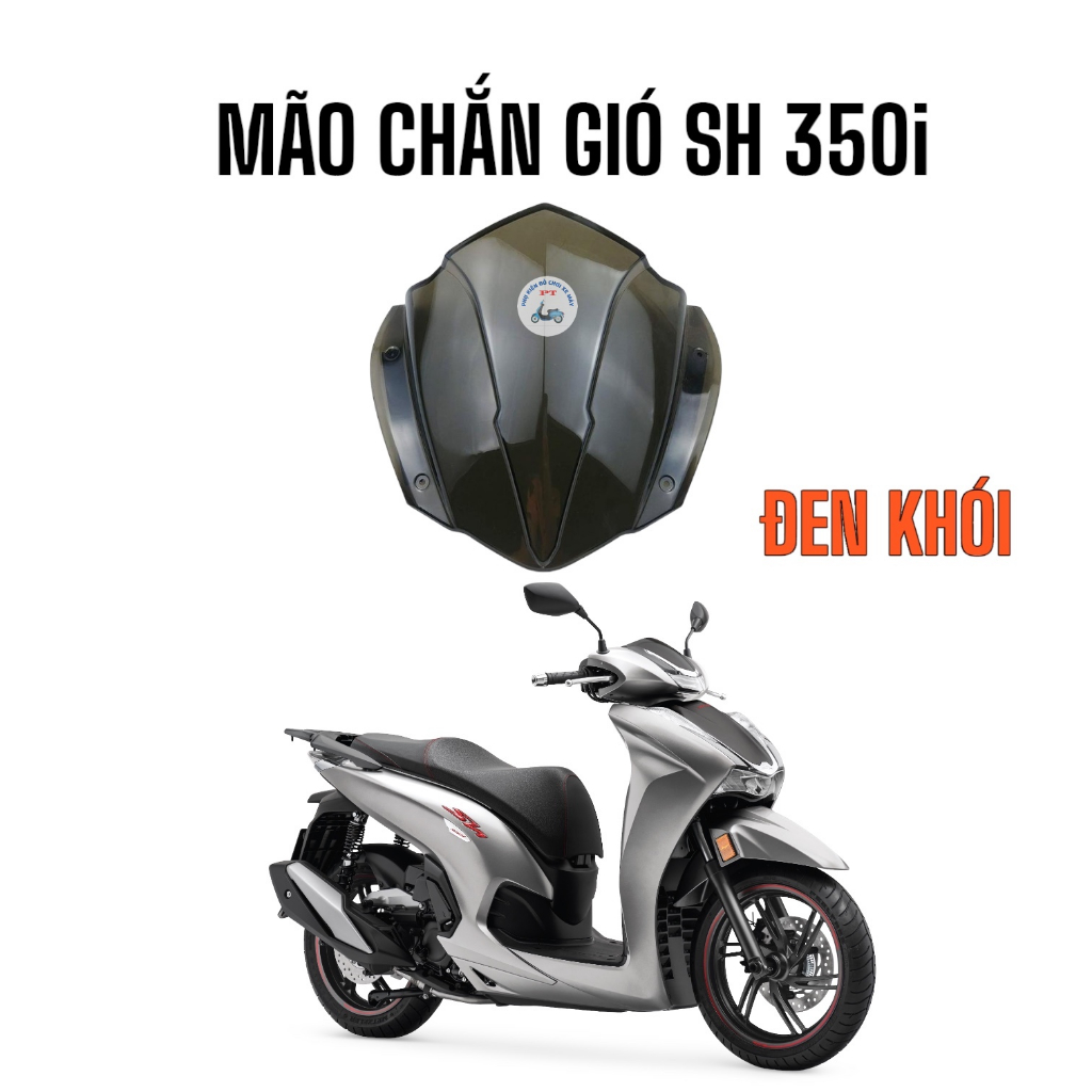 Kính Chắn Gió Xe SH 350i - Đen Khói