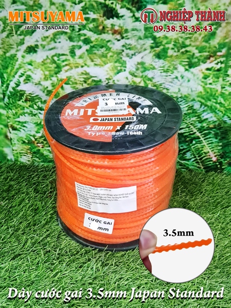 Dây cước cắt cỏ gai Mitsuyama Japan - Dọn Cỏ tận gốc