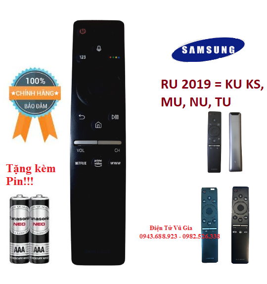 Remote Điều khiển tivi Samsung giọng nói RU 2019 có tìm kiếm bằng Tiếng Việt- Hàng chính hãng Made i