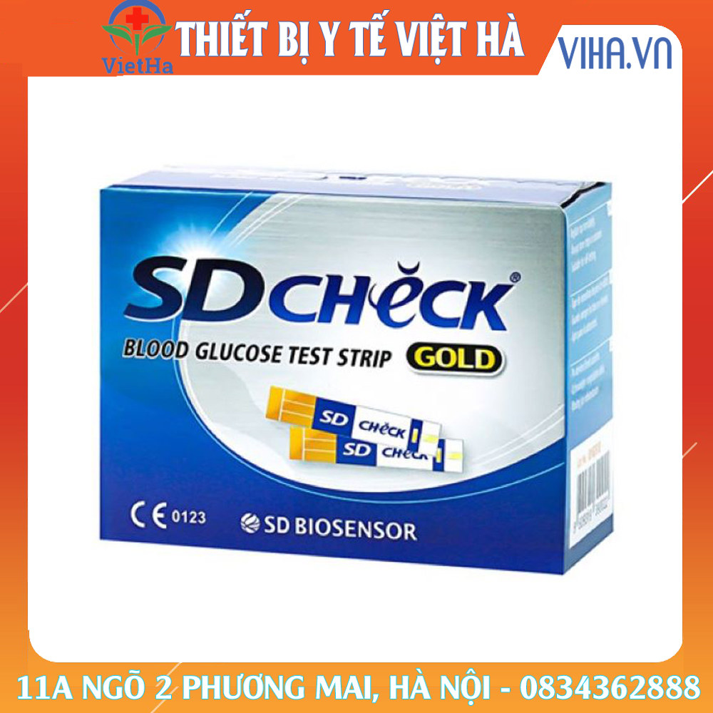 Que Thử Đường Huyết Sd Check Gold - Hộp 50 Que