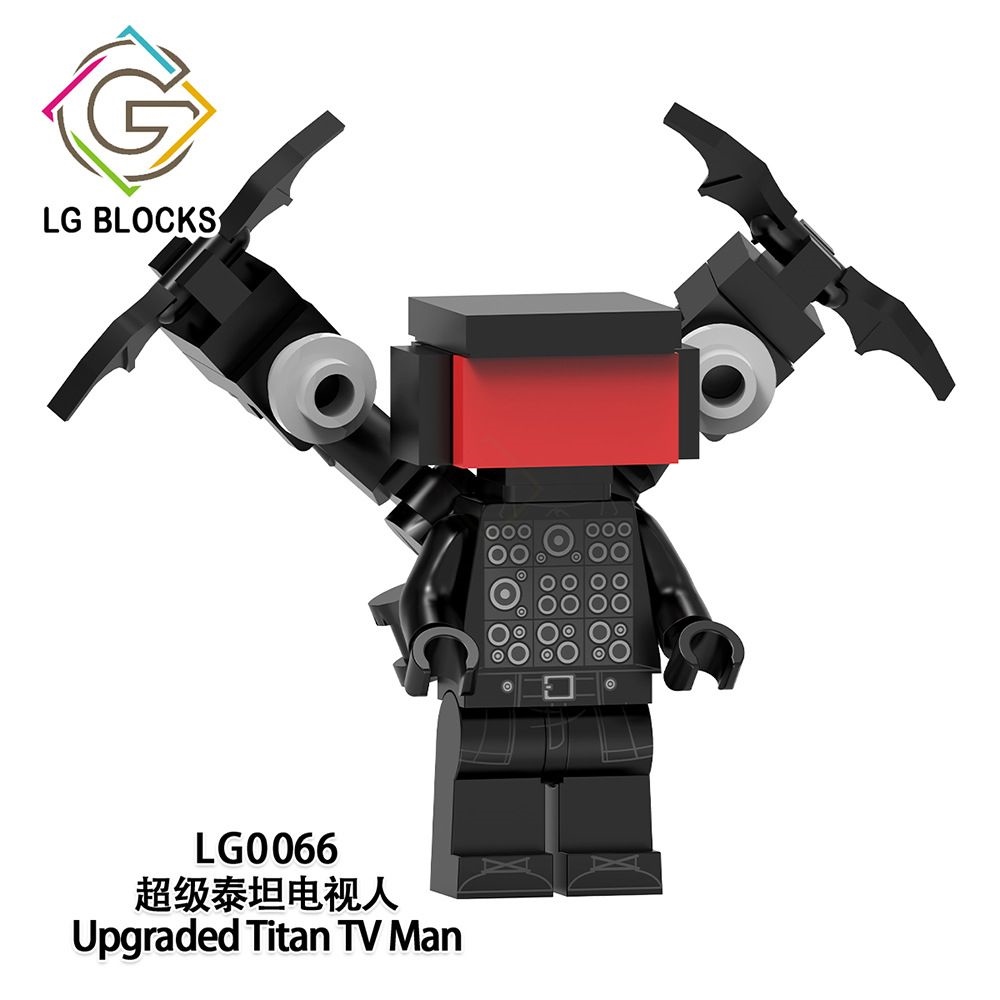 Compatible with Lego Toilet Man Super Titan TV Man Audio Man Monitor Doll Assembled Building Block Toy LG1009
