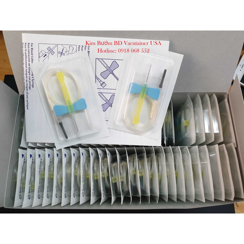 [HCM]Kim bướm lấy máu chân không áp lực âm PRP 23G 21G BD – USA