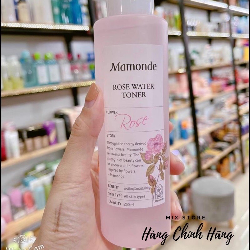 Nước Hoa Hồng Dành Cho Mọi Loại Da Mamonde Rose Water Toner 250Ml - Chính Hãng