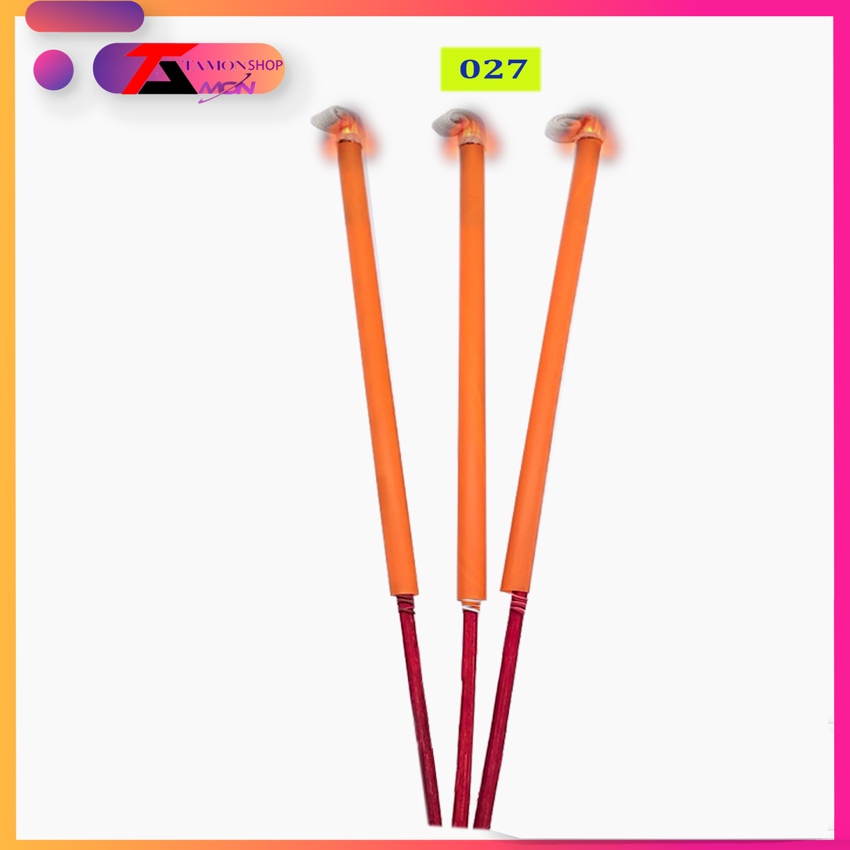 Nhang Điện (1Bộ Gồm 3Cây) Có Tàn Nhang Giả Nhang để bàn thờ đèn tạo lửa sáng ấm linh thiên sử dụng dễ dàng