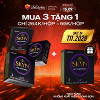 Bao cao su siêu mỏng trơn mượt LifeStyles SKYN Elite - Non-latex không mùi cao su - 10 bao
