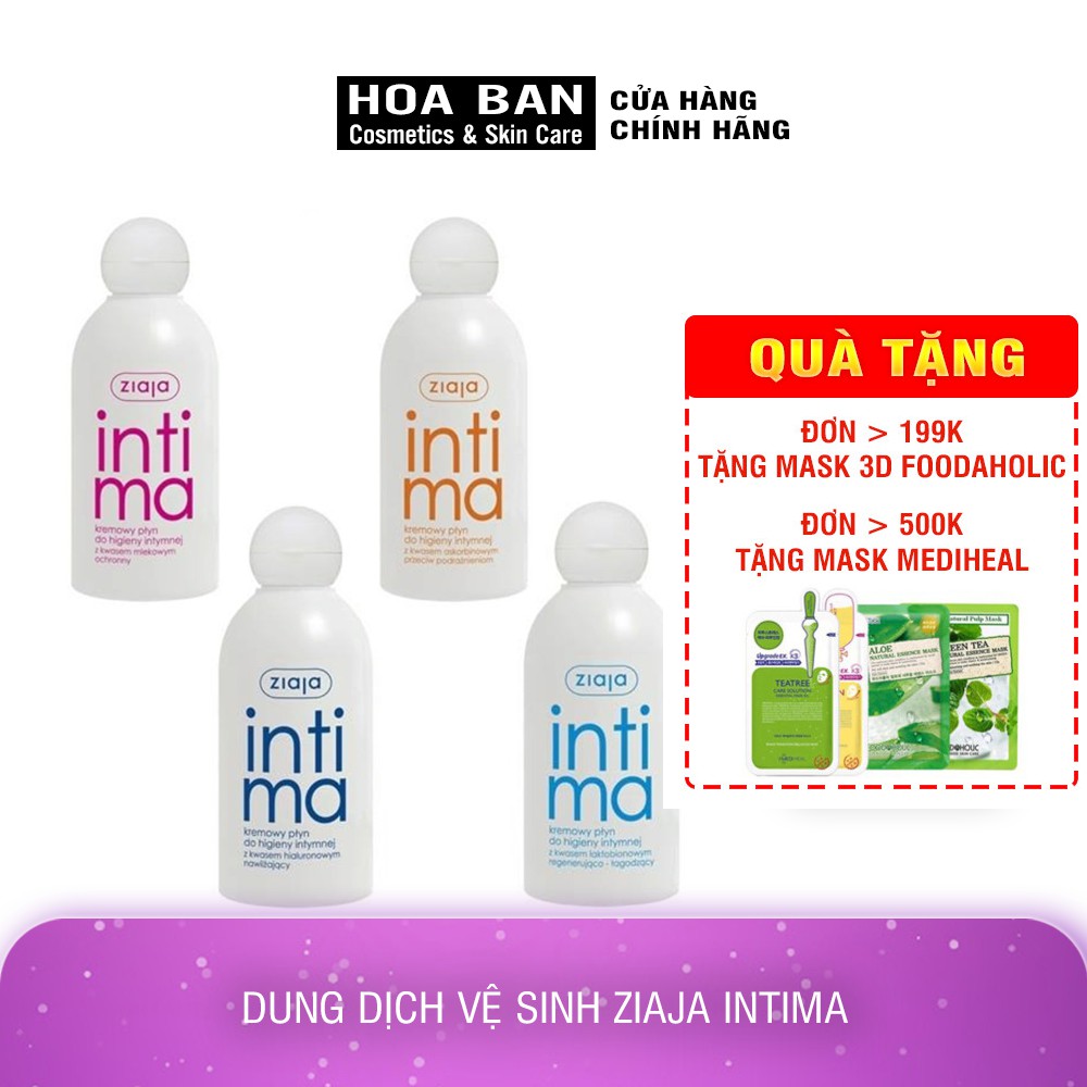 Dung Dịch Vệ Sinh Phụ Nữ Ziaja Intima 200Ml Bổ Sung Axit Hialur Chất Lượng Sản Phẩm Đảm Bảo Và Cam Kết Hàng Đúng Như Mô Tả