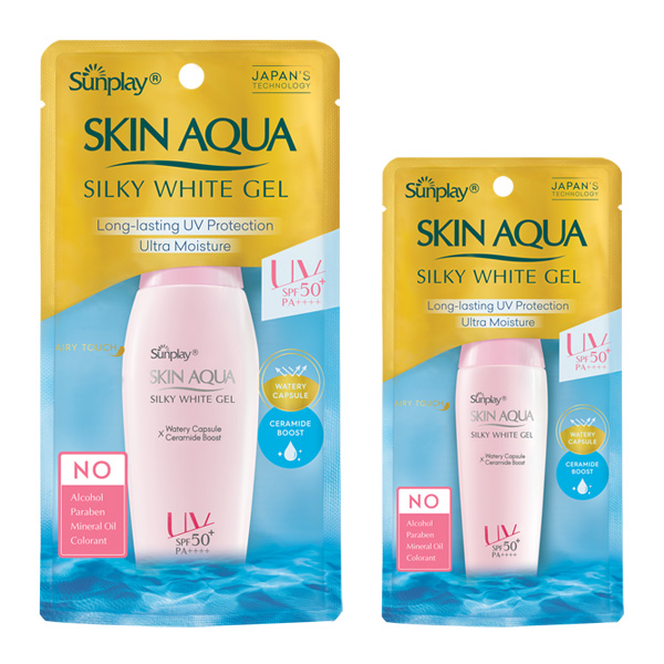 Gel Chống Nắng 30G Dưỡng Trắng Sunplay Skin Aqua Silky White Gel Spf50+ Pa++++