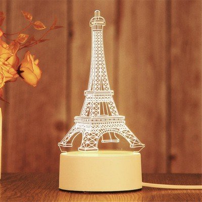 Đèn ngủ 3d để bàn 3 chế độ sáng trang trí phòng đèn led decor làm quà tặng sinh nhật quà 8-3 - Dercor Home An