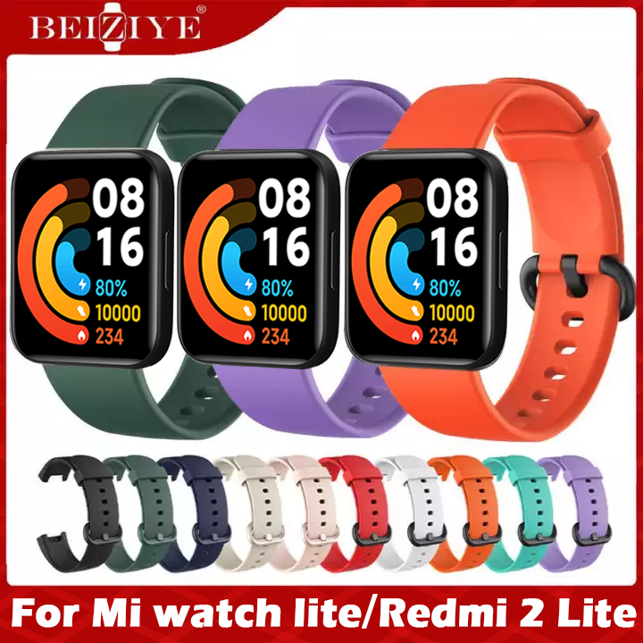Dây đeo thay thế cho XiaoMi Redmi watch 2 LiteDây đeo bằng silicon cho xiaomi miwatch 2 lite Smart W