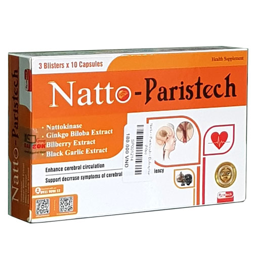 Natto Paristech - Hỗ Trợ Làm Giảm Cholesterol Trong Máu Và Chống Các Gốc Tự Do