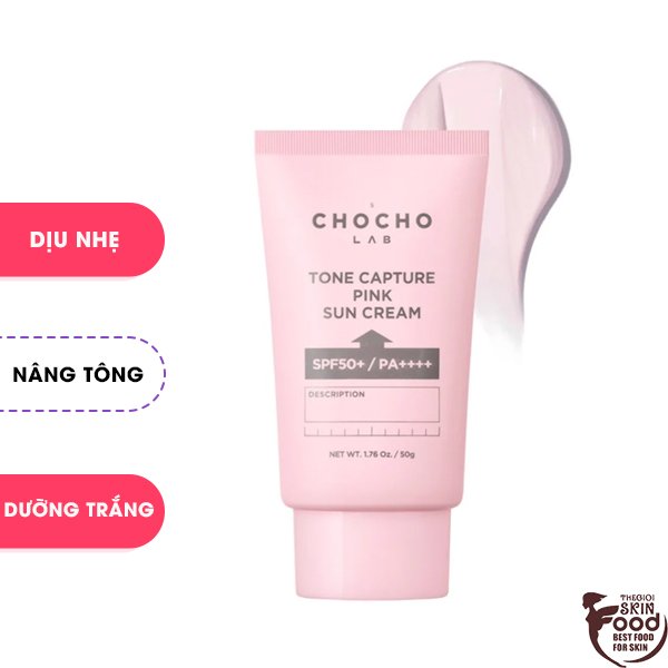 Kem Chống Nắng Nâng Tông Bảo Vệ Da Chochos Lab Tone Capture Pink Sun Cream SPF50+/PA++++ 50g