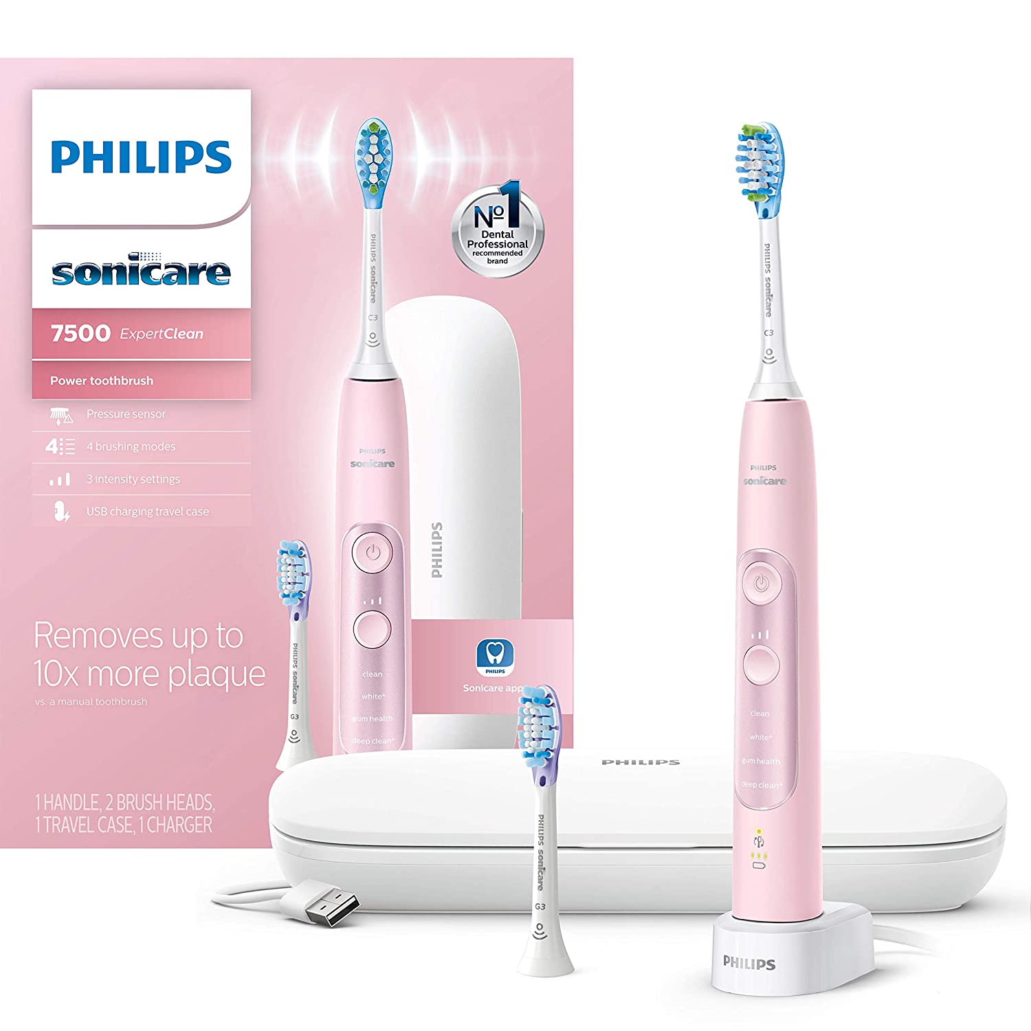 [Cao Cấp] Bàn Chải Điện Philips Sonicare 7500 Expert Clean (Bảo Hành 12 Tháng)