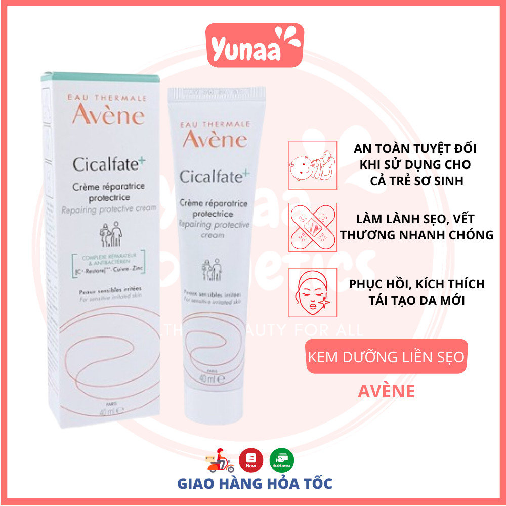 [HCM]Kem dưỡng liền sẹo phục hồi da Avene Cicalfate+ Repairing Protective Cream 40ml - Yunaa Cosmetics