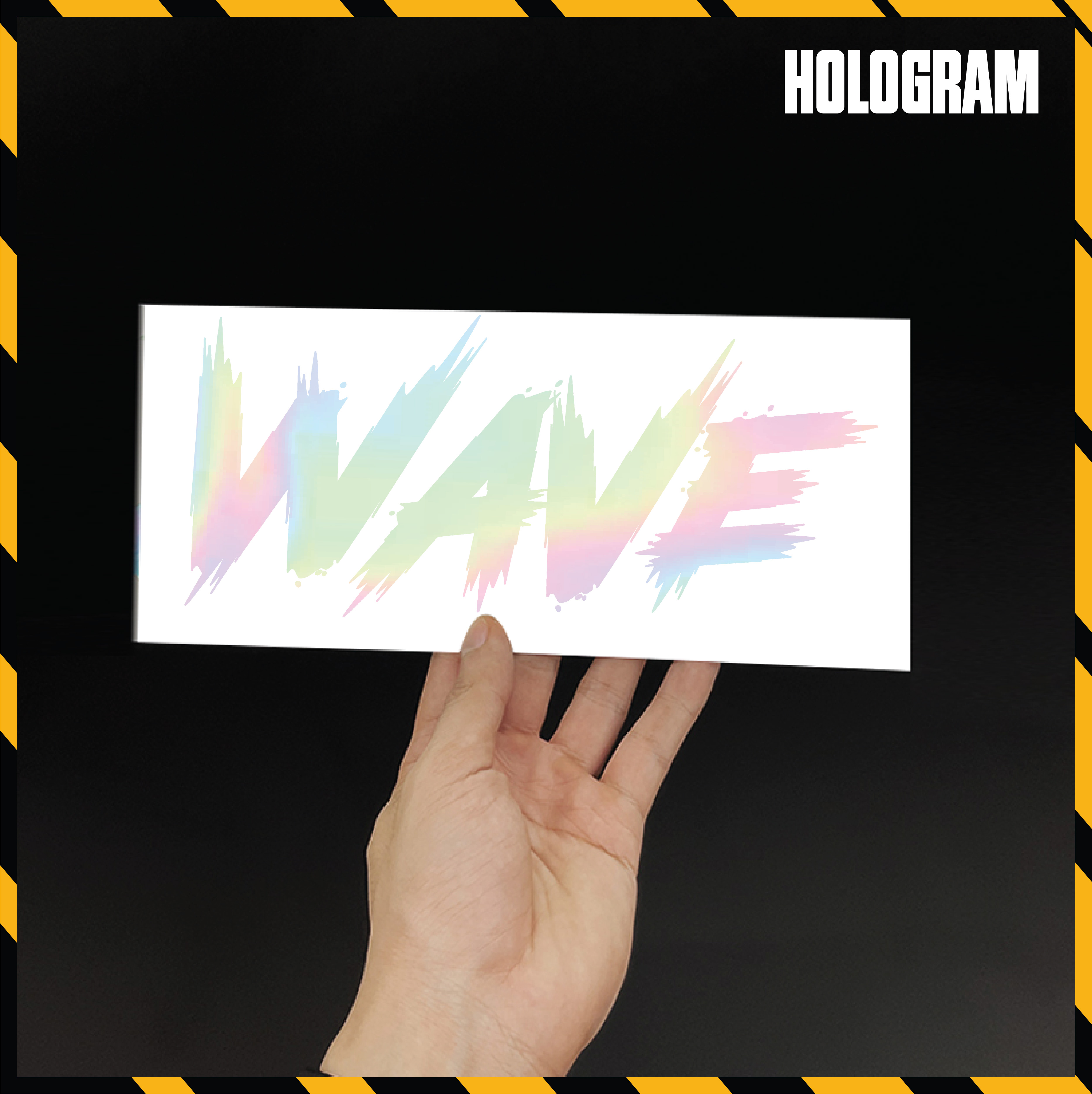 [1 Chiếc] Tem Dán Xe Máy Wave Alpha Phản Quang | DVT-WAVE | Team Decal Sticker Hình Dán Hologram 7 Màu Wave A 110 100 - Azdecal