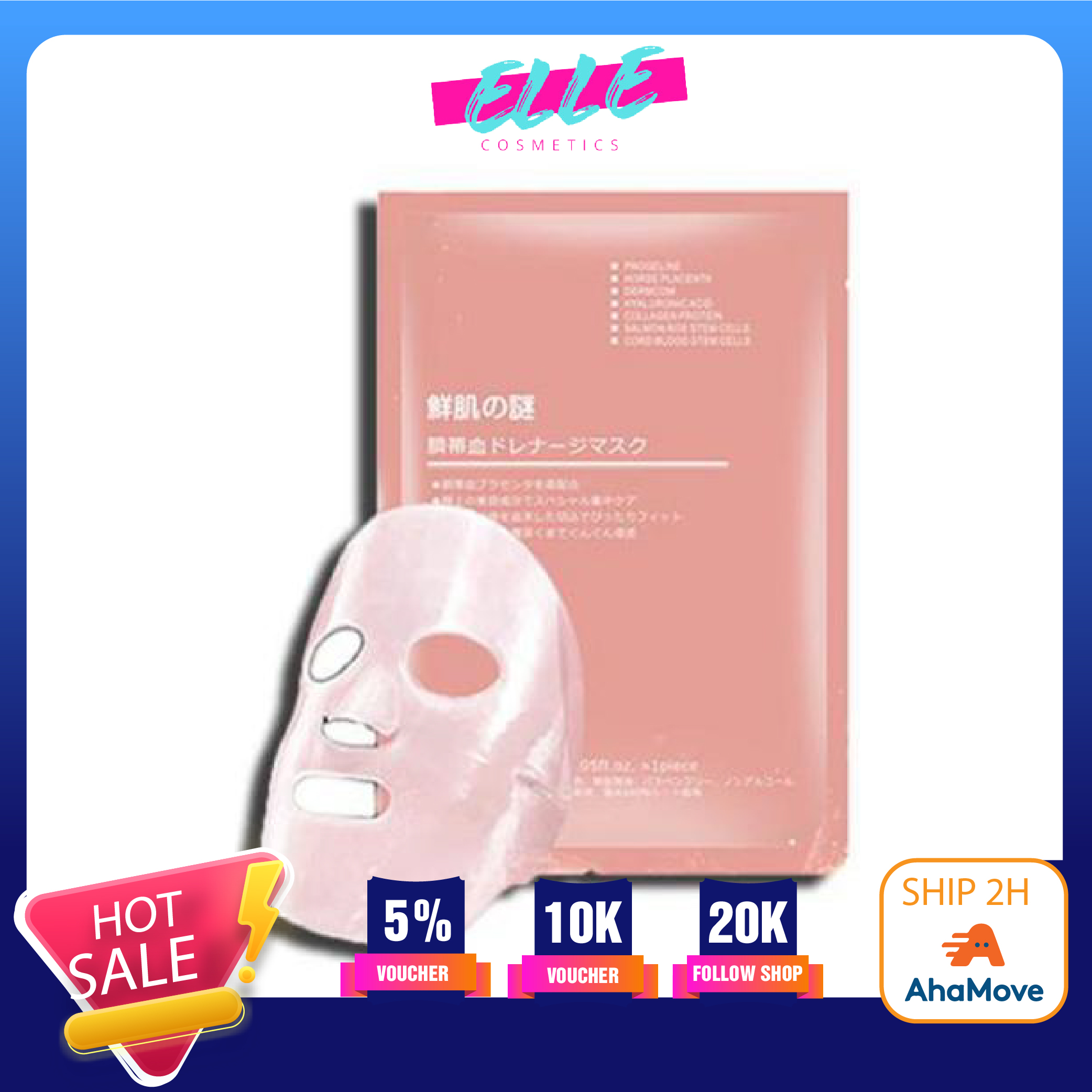 [HCM]Mặt nạ nhau thai tế bào gốc Rwine Beauty Steam Cell Placenta Mask
