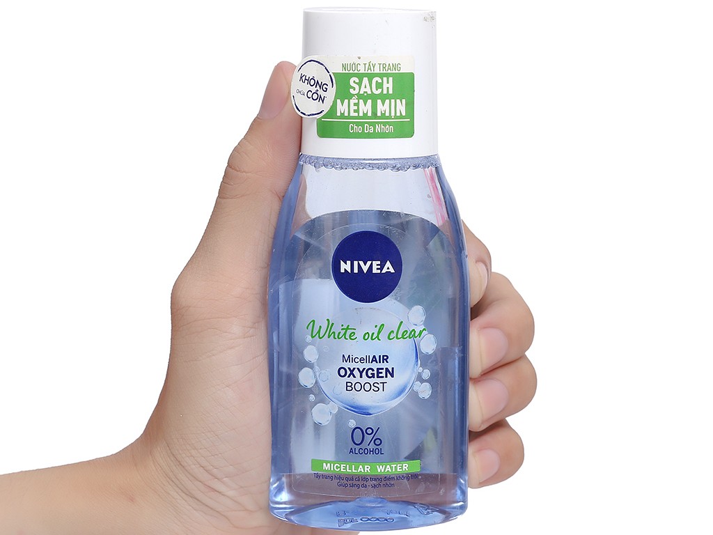 Tẩy Trang Nivea White Oil Clear Micellar Water Sạch Sâu Se Khít Lỗ Chân Lông 125Ml