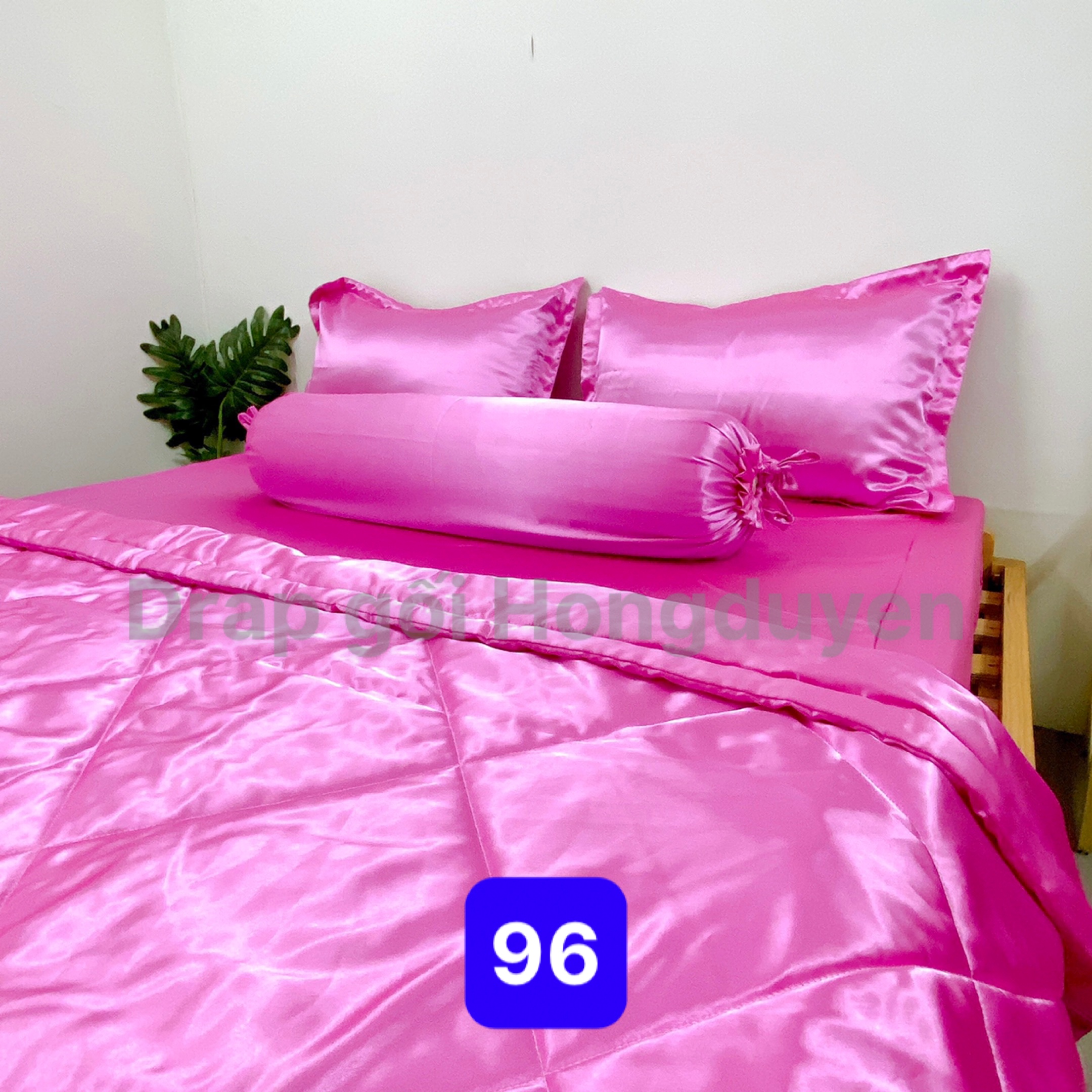 Trọn Bộ chăn-drap/ga/ra phi bóng trơn (chân nệm dưới 15cm) 1m6/1m8. Bộ drap phi bóng 1 màu. Bộ grap 