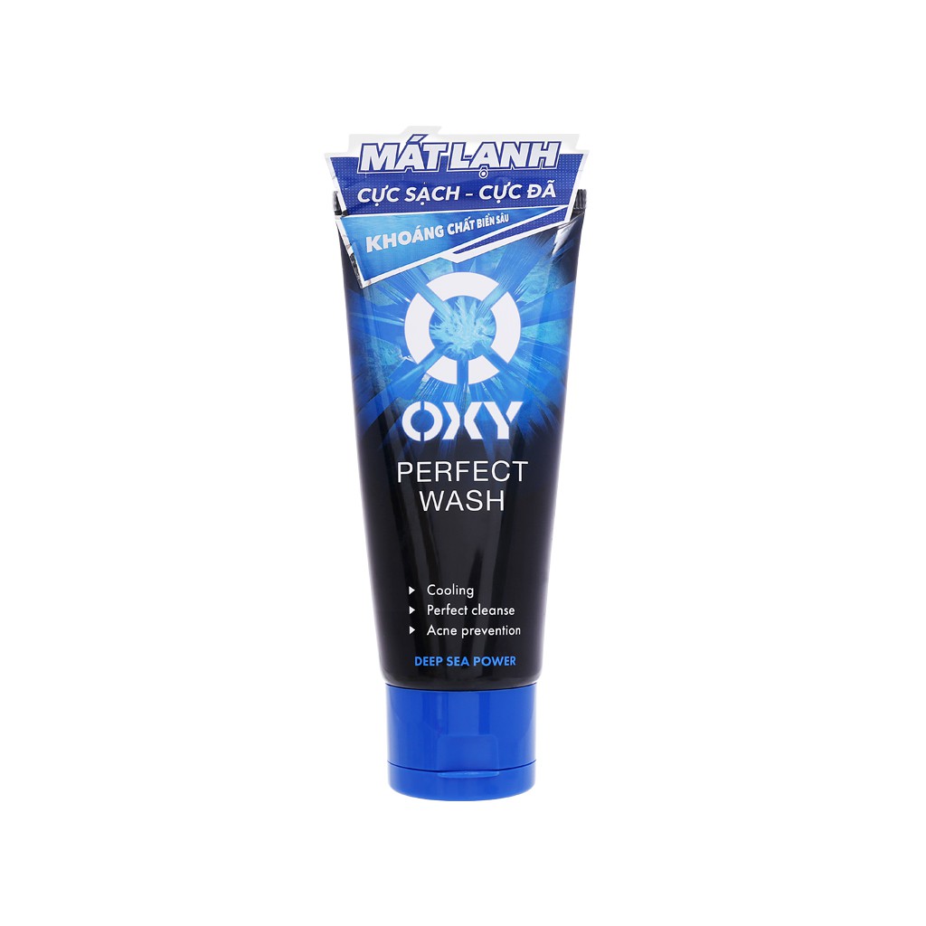 Kem rửa mặt sạch nhờn mát lạnh OXY Perfect Wash 100g