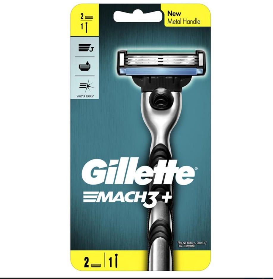 Dao Cạo R&Acircu 3 Lưỡi Gillette Mach3+ (1 Tay Cầm V&Agrave 2 Đầu Cạo)