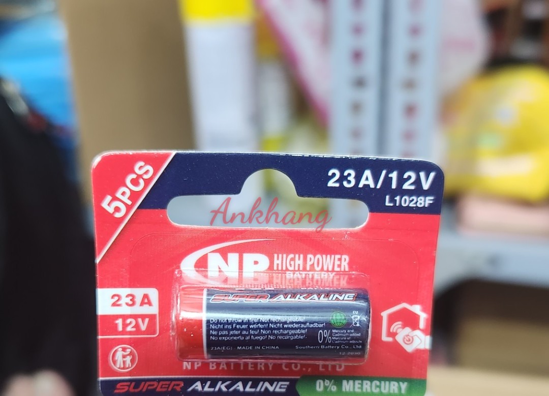 Pin 23A / A23 NP 12V Super Alkaline sử dụng cho chuông cửa remote cửa cuốn remote xe hơi