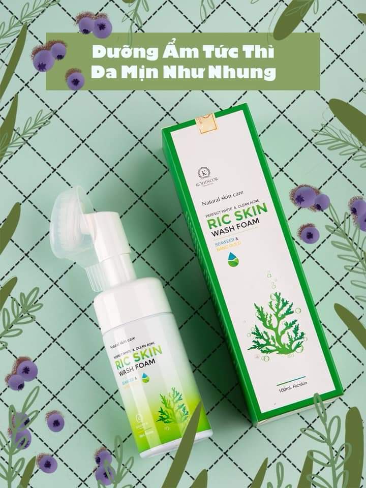 SỮA RỬA MẶT RIC SKIN LOẠI BỎ MUN NÁM DƯỠNG TRẮNG DA