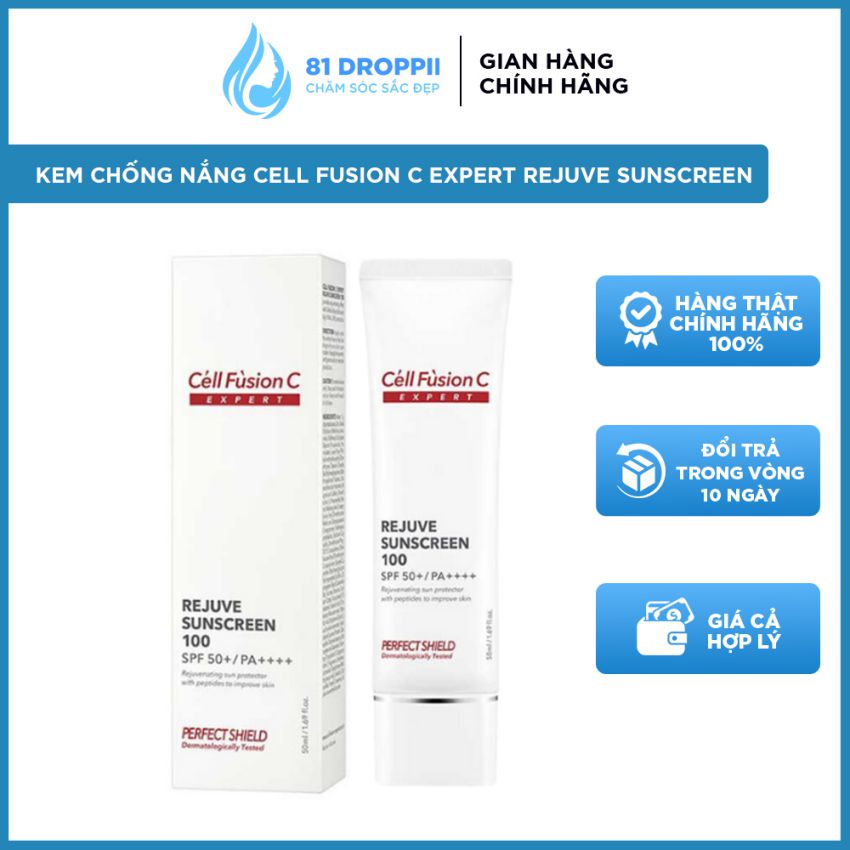 Kem Chống Nắng Bảo Vệ Tái Tạo Da Cell Fusion C Expert Rejuve Sunscreen 100 SPF50+ PA++++