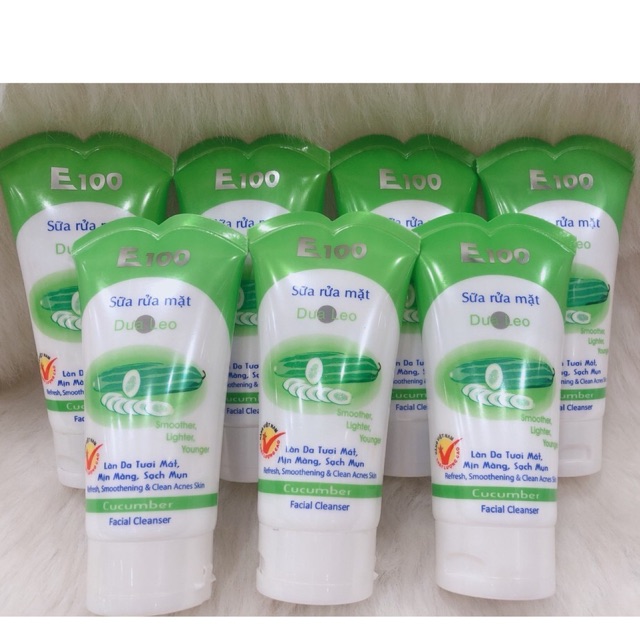 Sữa Rửa Mặt E100 Dưa Leo 100G